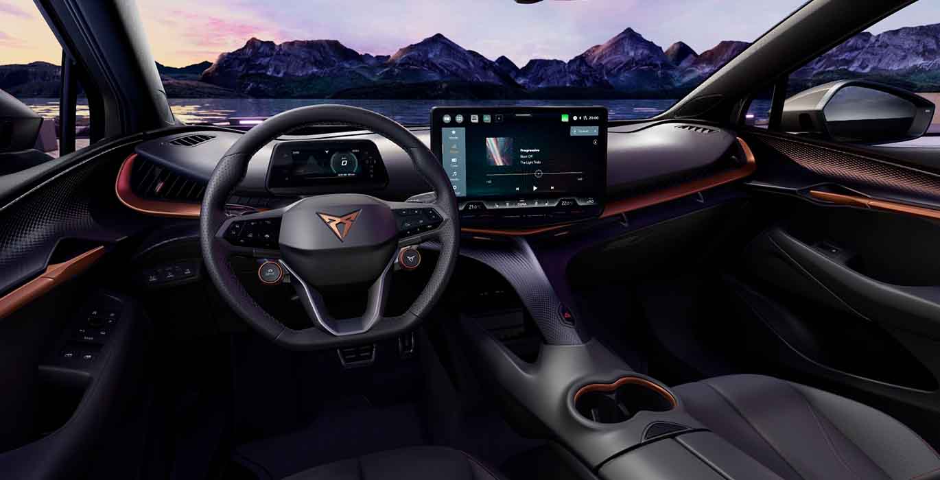 Cupra Tavascan Endurance First Edition interior delantera | Avanti Renting