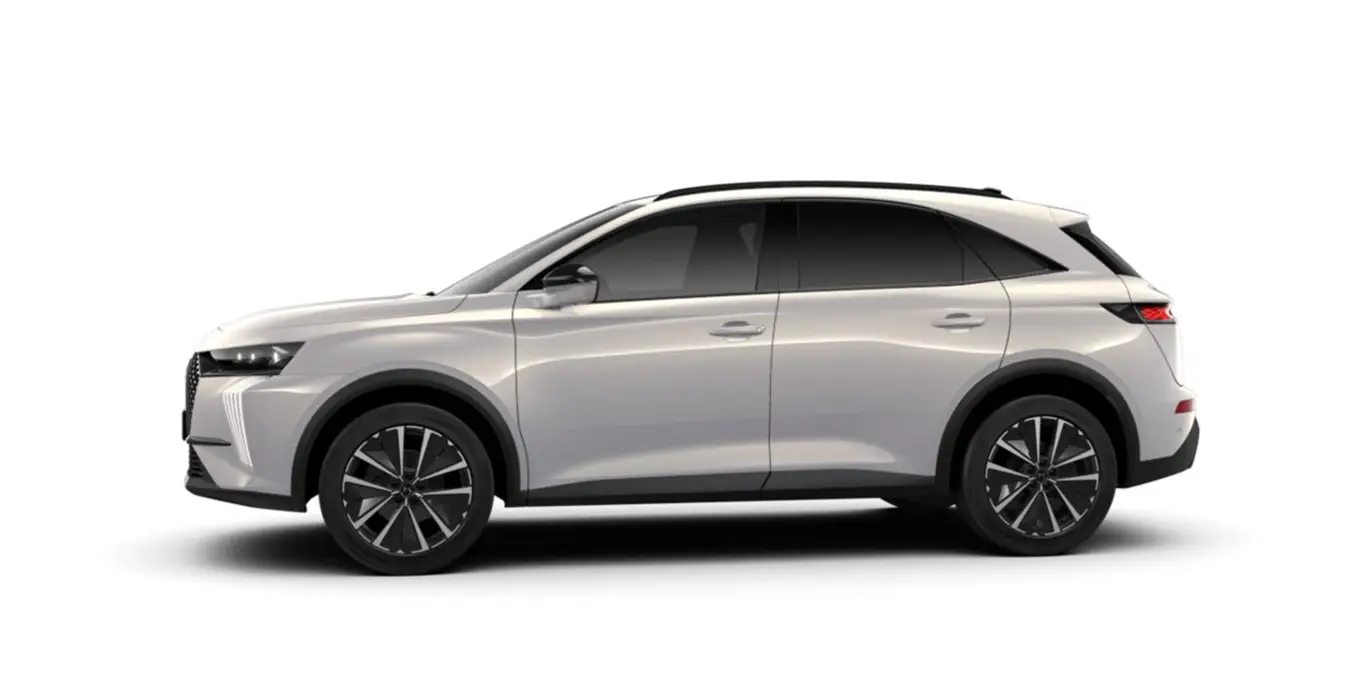 DS 7 BLUEHDI 130 AT PALLAS AUTOMATICO blanco lateral | Avanti Renting
