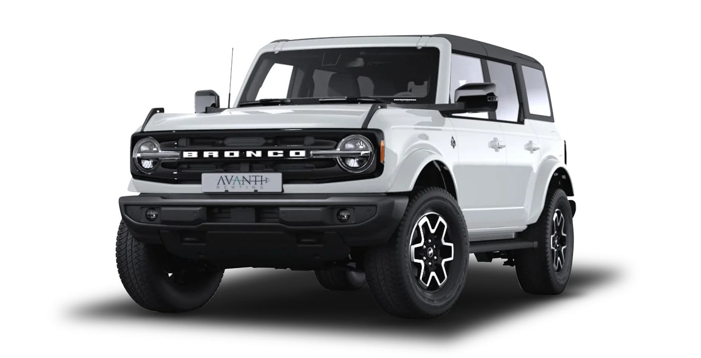 FORD Bronco Outer Banks 2.7 EcoBoost V6 335CV sin fondo principal avanti | Avanti Renting