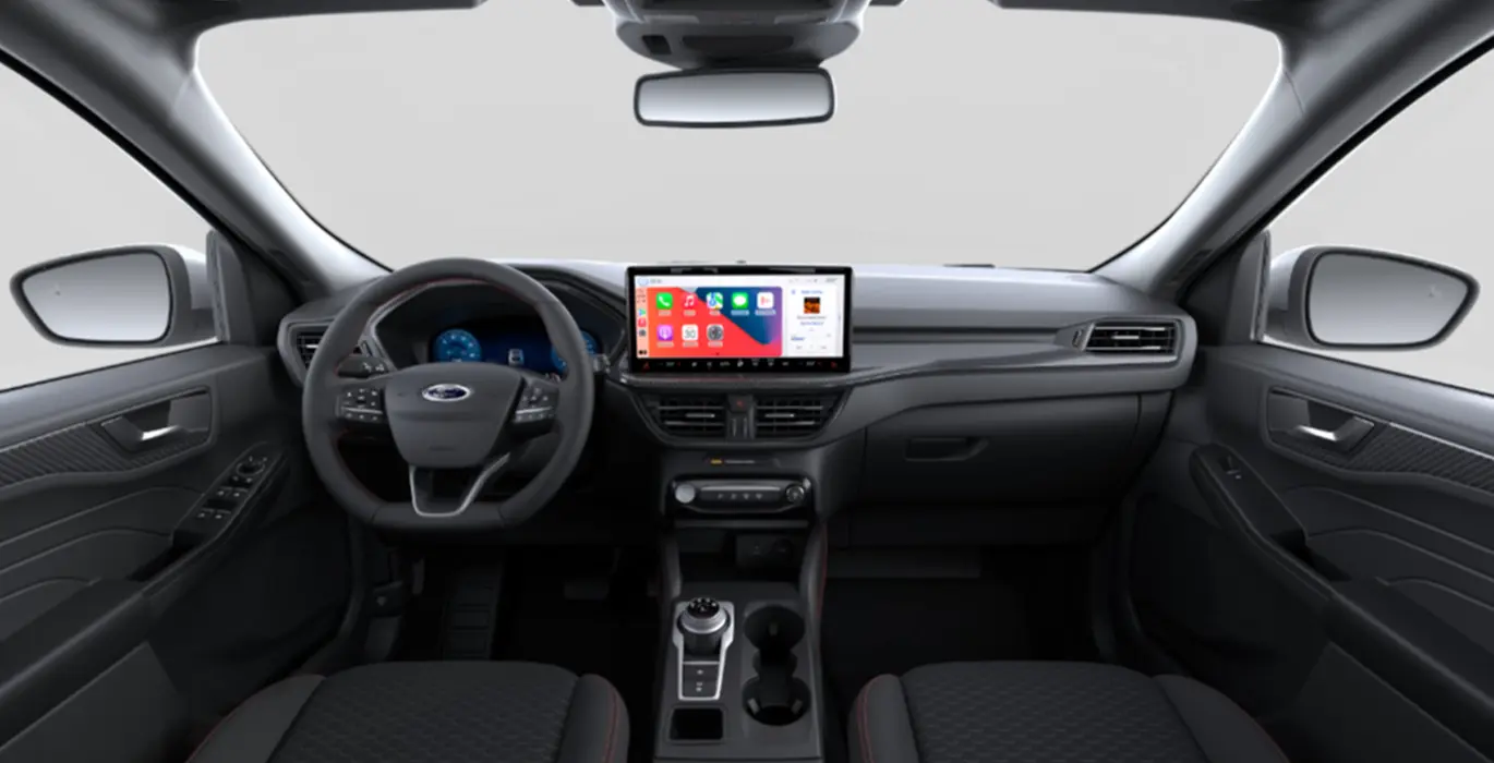 FORD Kuga ST Line 2.5 Duratec PHEV 243cv RM interior delantera | Avanti Renting