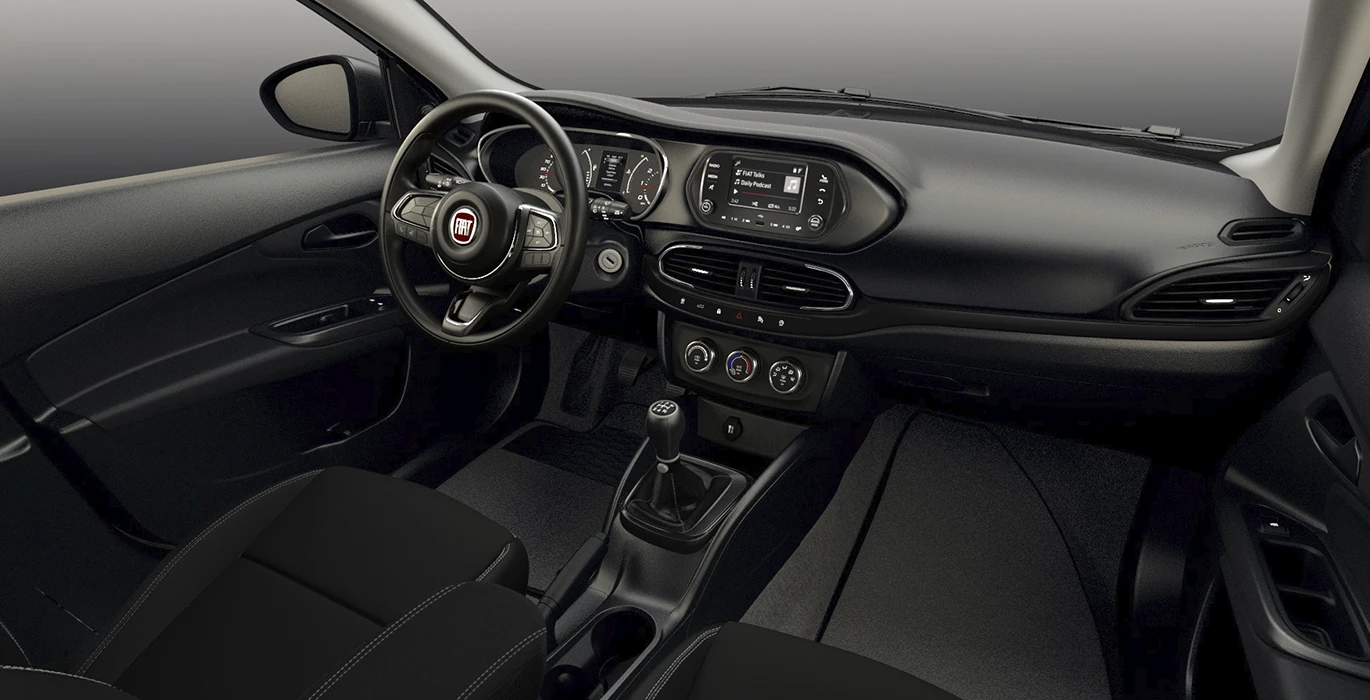 Fiat Tipo Sedán 1.6 Diésel 96kW (130CV) 3 Fiat Tipo Sedan 1.6 Diesel 96kW 130CV interior delantera | Avanti Renting