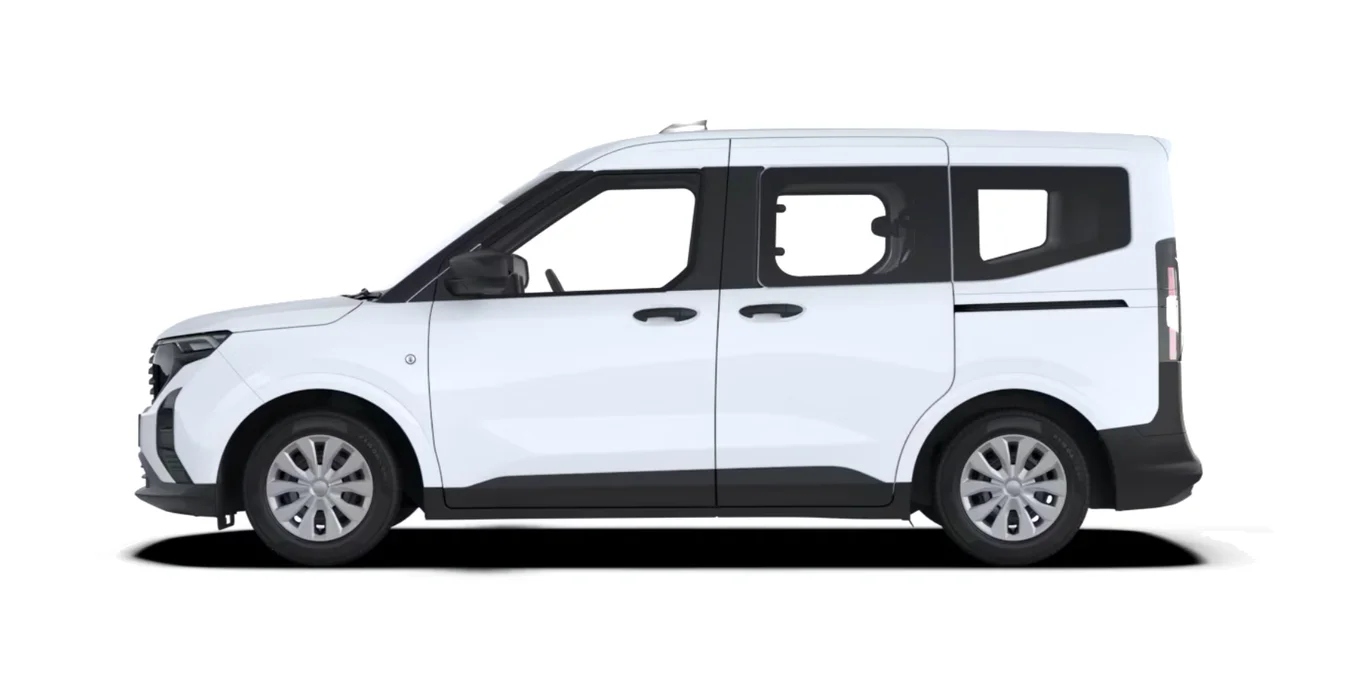 Ford Tourneo Courier Kombi Ecoboost 1.0 125CV lateral blanco | Avanti Renting