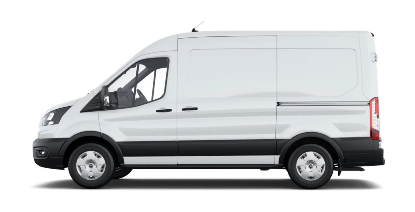 Ford Transit 350 L2 Trend N1 EcoBlue 96kW FWD lateral blanco | Avanti Renting