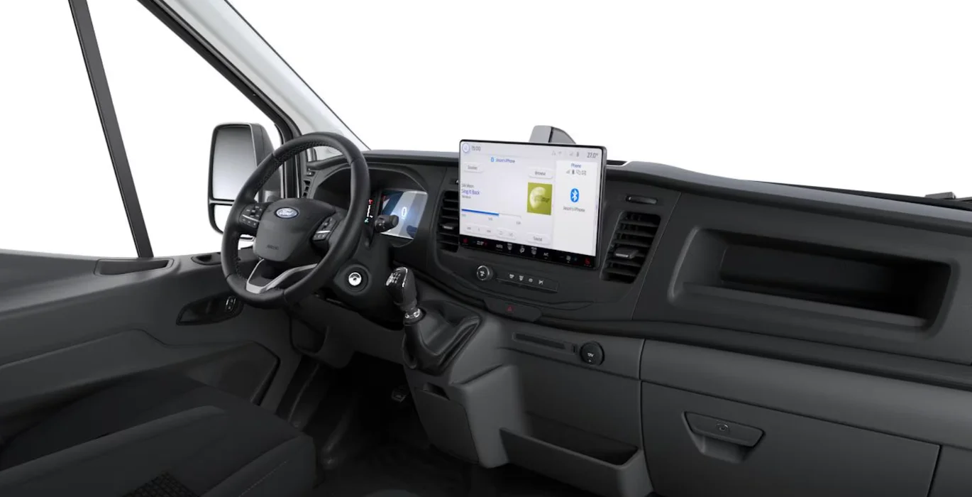 Ford Transit 350 L3 Trend N1 EcoBlue 96kW FWD interior delantera | Avanti Renting