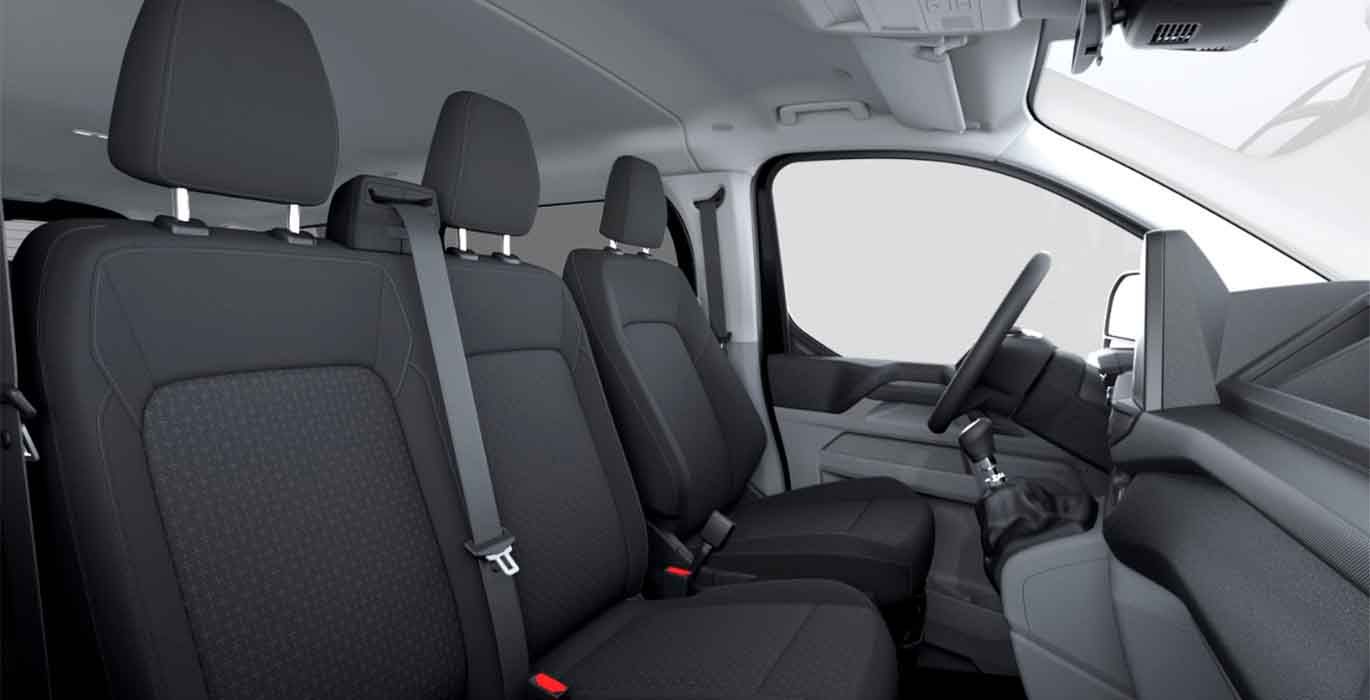 Ford Transit Custom Kombi 2.0 EcoBlue 150Cv 320 L1 Trend M1 interior trasera | Avanti Renting