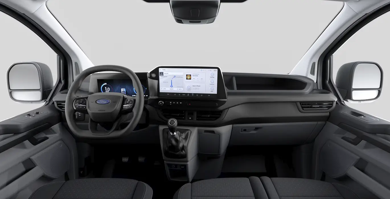 Ford Transit Custom N1 VAN FT280 L1 Trend 2.0 EcoBlue 100kW - ISOTERMO 3 Ford Transit Custom N1 VAN FT280 L1 Trend 2.0 EcoBlue 100kW ISOTERMO interior delantera | Avanti Renting