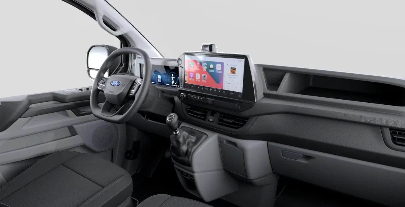Ford Transit Custom Van 2.0 Ecoblue 100kW 280 L1 Trend interior delantera | Avanti Renting