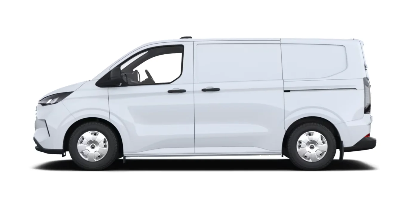 Ford Transit Custom Van 2.0 Ecoblue 100kW 280 L1 Trend lateral blanco | Avanti Renting