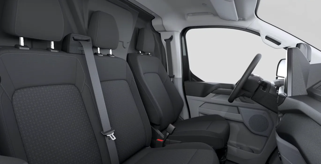 Ford Transit Custom Van 2.5 Duratec PHEV 171kW 320 L1 Trend interior trasera | Avanti Renting