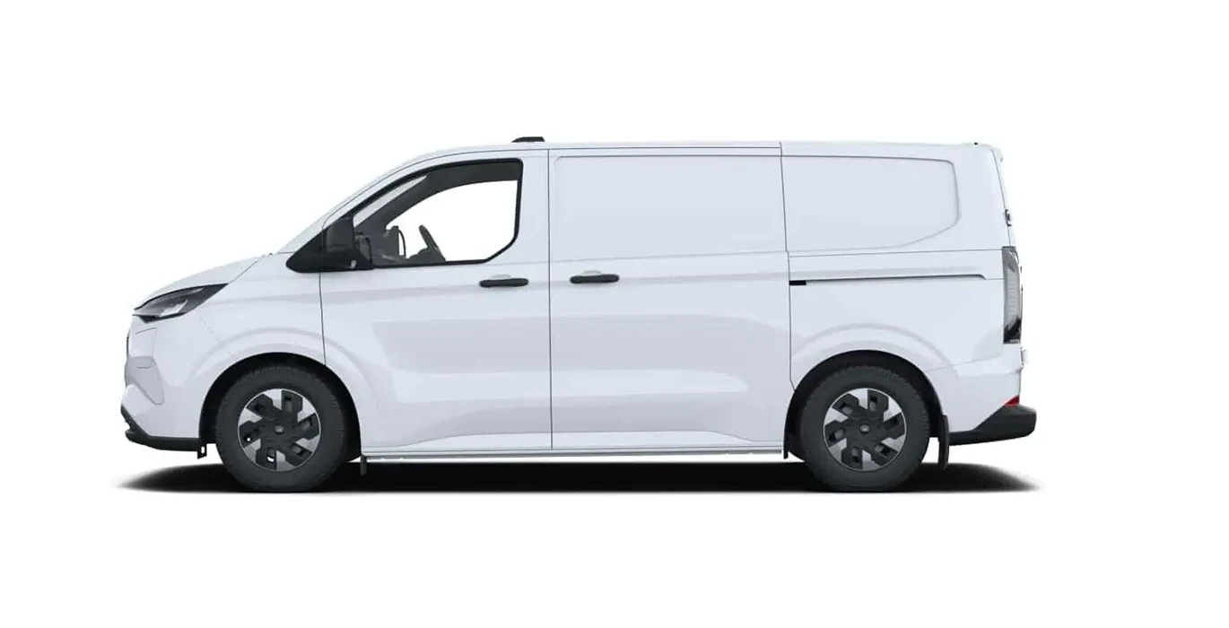 Ford Transit Custom Van 320L1 BEV Trend 136cv AT lateral | Avanti Renting