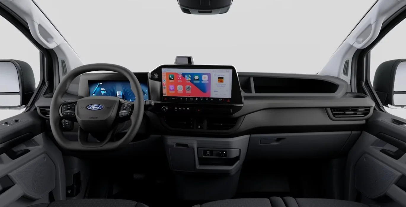 Ford Transit Custom Van BEV 83kWh 100kW 320 L1 Trend interior delantera II | Avanti Renting