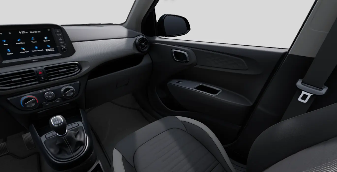 Hyundai I10 1.0 MPI Klass 63cv interior delantera II | Avanti Renting