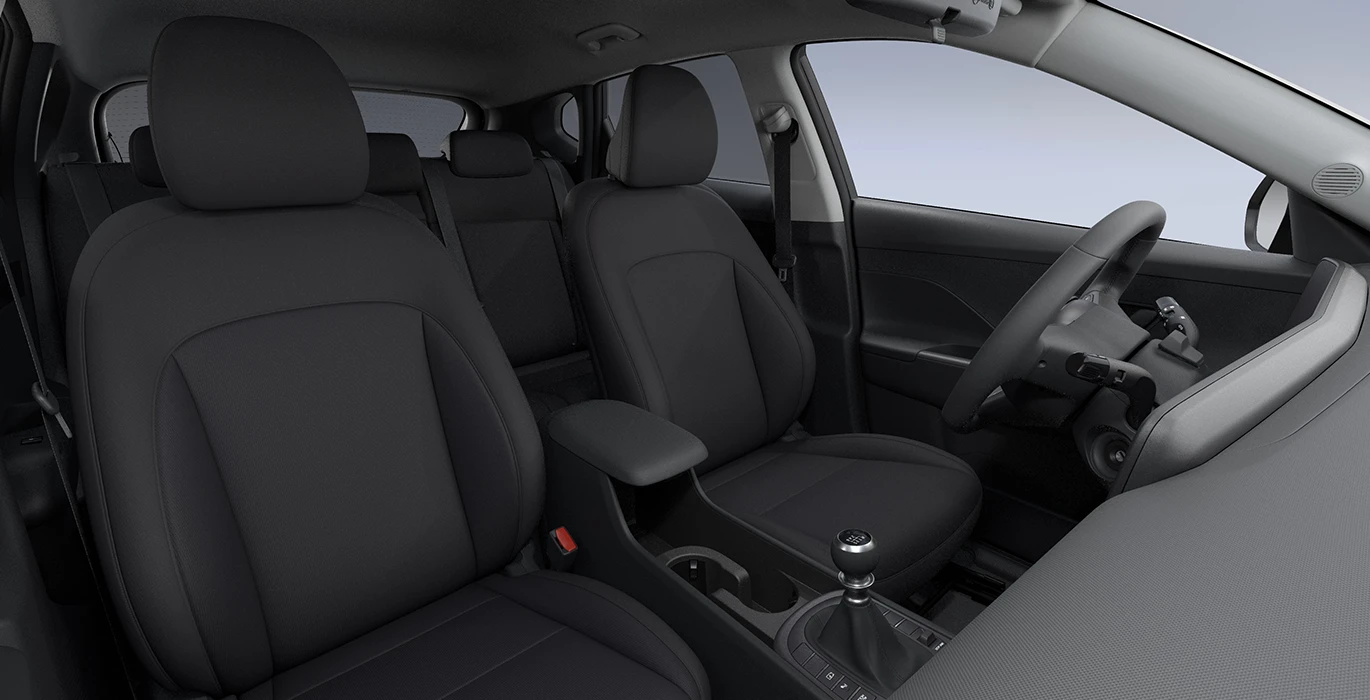 Hyundai Kona 1.0T 100CV Maxx CW interior delantera II | Avanti Renting