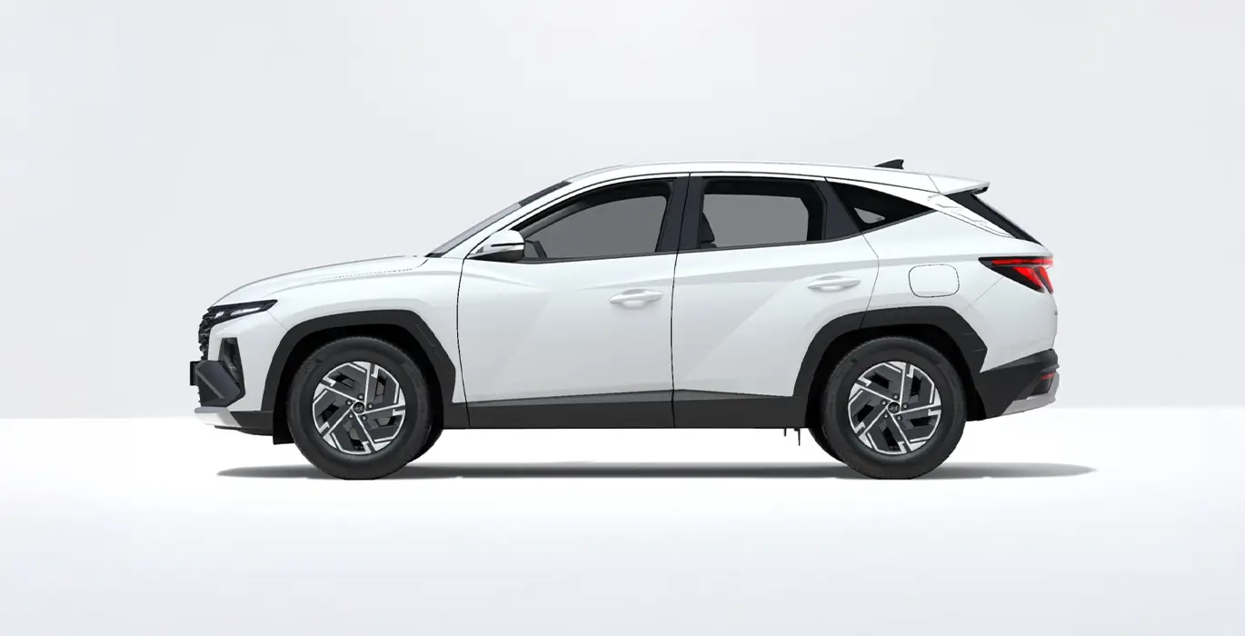 Hyundai Tucson 1.6T 239CV HEV AT Klass blanco lateral | Avanti Renting