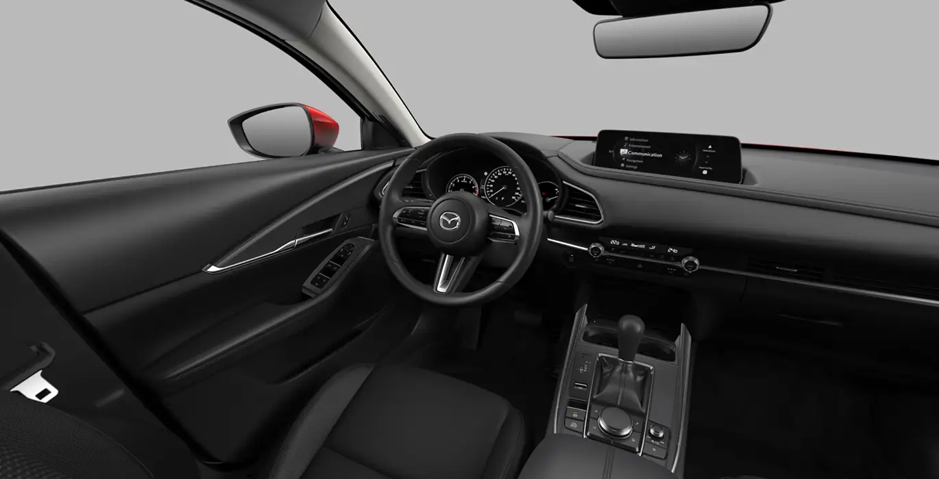 MAZDA CX 30 2.5L e SYACTIV G MHEV 103kW AT Centre line interior delantera | Avanti Renting