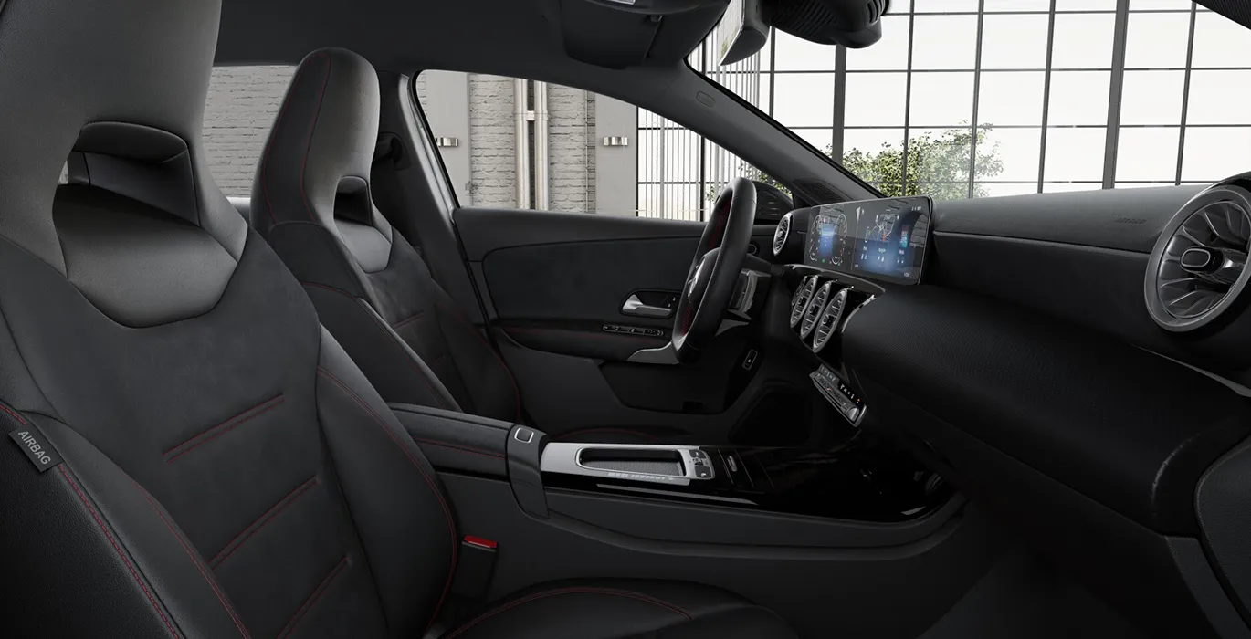 MERCEDES BENZ CLASE A A 250 e con tecnologia hibrida EQ interior delantera II | Avanti Renting