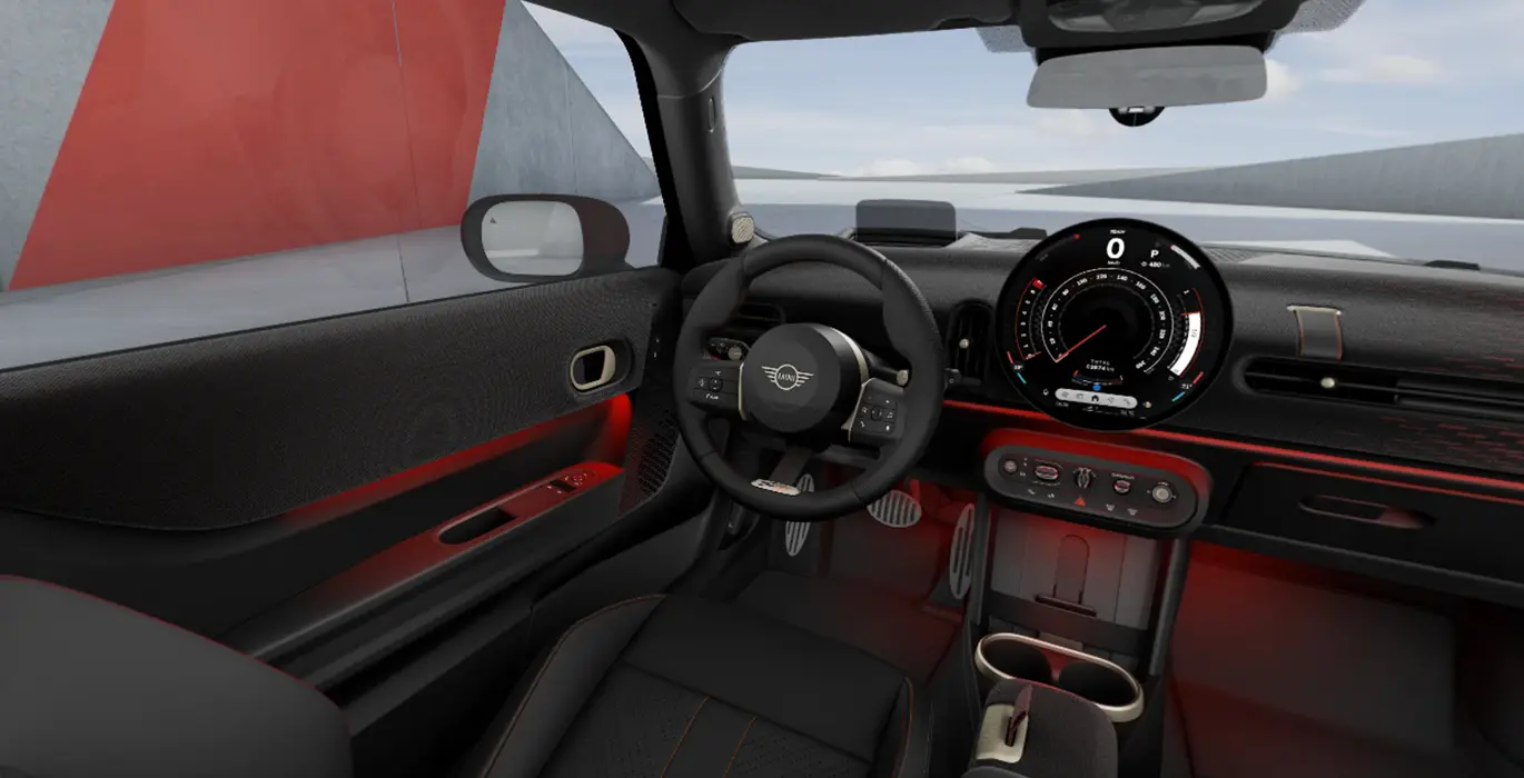 MINI John Cooper Works interior delantera | Avanti Renting