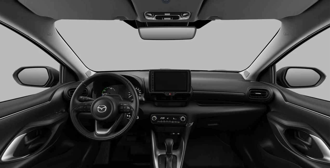 Mazda 2 Hybrid 1.5 116CV CVT AT Centre Line interior delantera | Avanti Renting