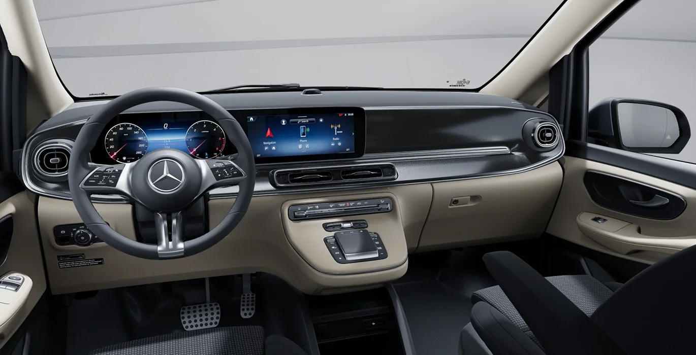Mercedes Benz Clase V Marco Polo 300d interior delantera | Avanti Renting
