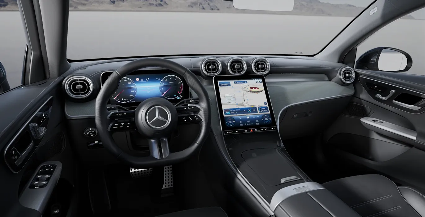 Mercedes Benz GLC Coupe 200 4MATIC interior delantera | Avanti Renting