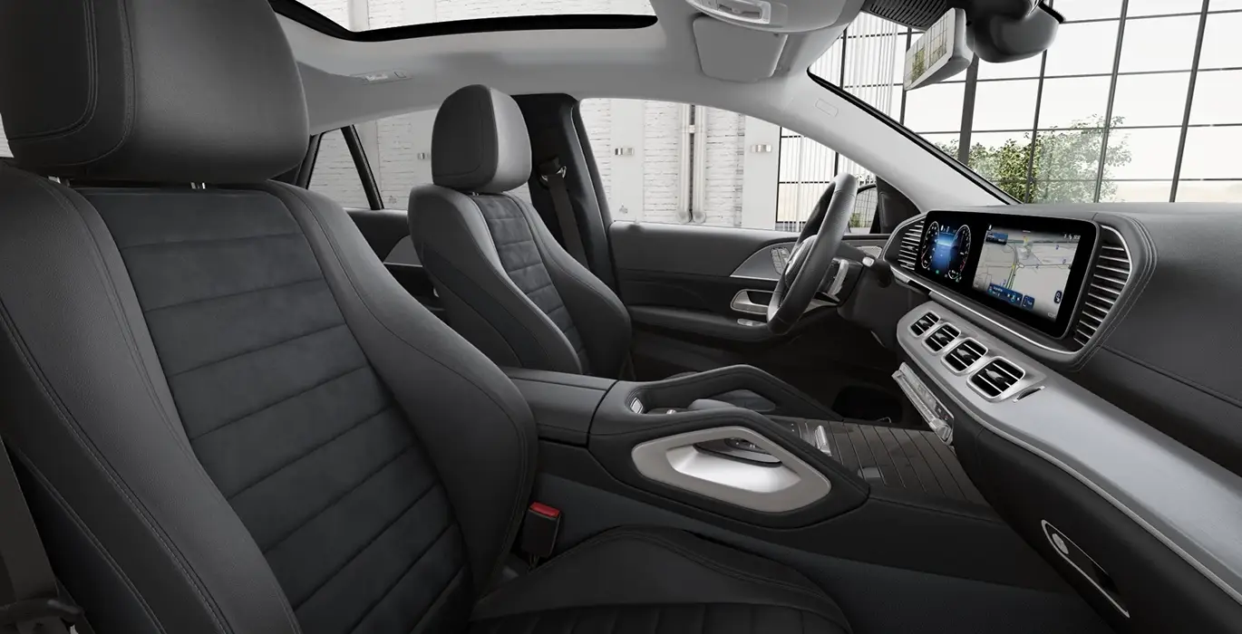 Mercedes Benz GLE 350de 4MATIC Coupe interior delantera II | Avanti Renting