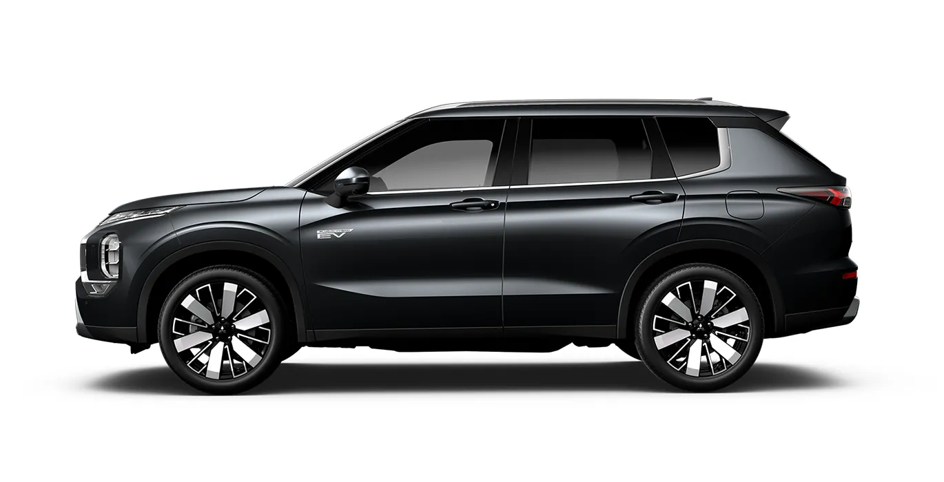 Mitsubishi Outlander PHEV Kaiteki 4WD 306CV lateral negro | Avanti Renting