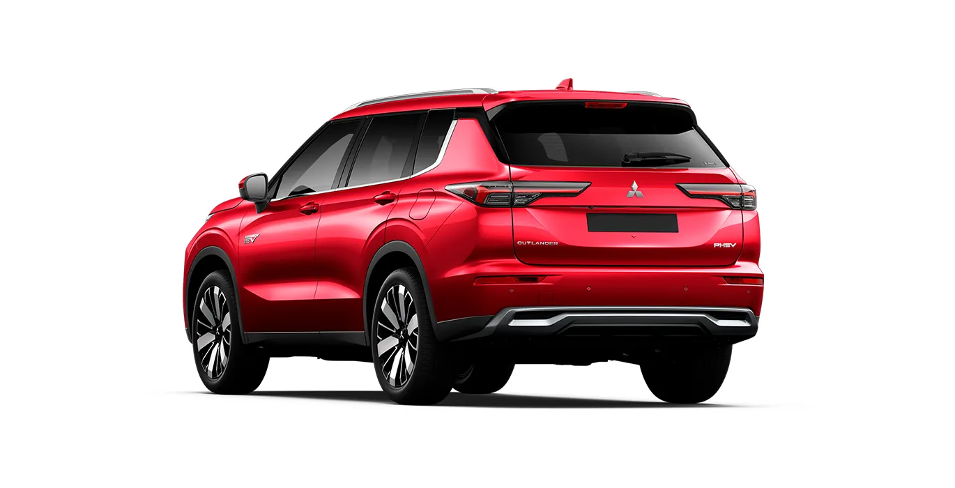 Mitsubishi Outlander PHEV Kaiteki 4WD 306CV trasera rojo | Avanti Renting