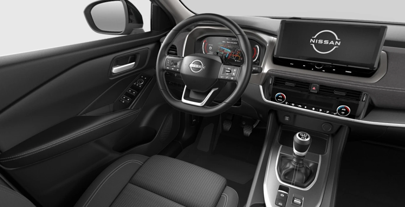 Nissan Qashqai DIG T 158CV MHEV 4x2 Acenta WHT interior delantera | Avanti Renting