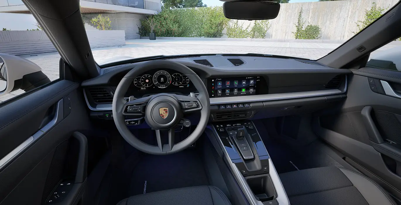 Porsche 911 Carrera interior delantera | Avanti Renting