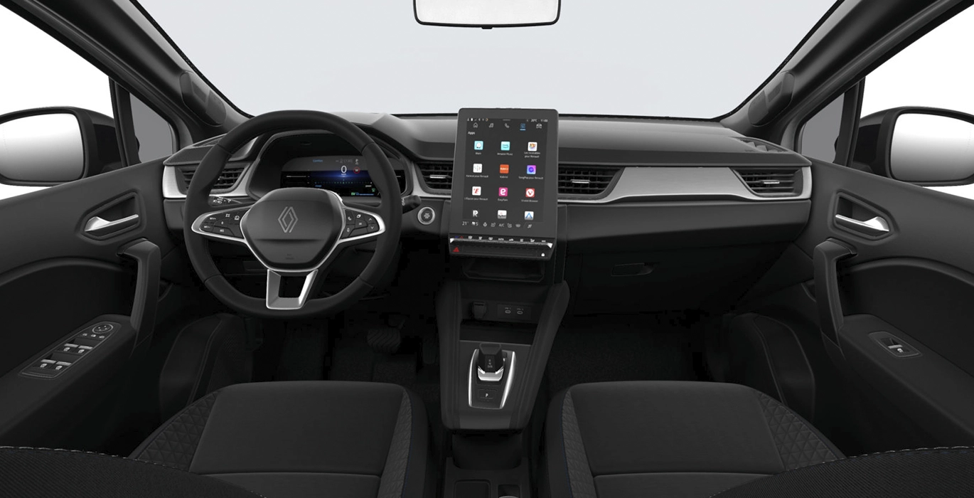 Renault Symbioz Evolution E Tech Full Hybrid 117kW 160CV interior delantera | Avanti Renting