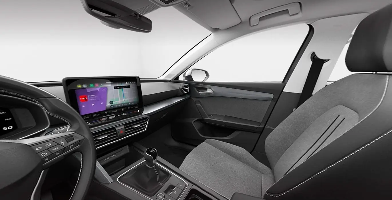 Seat Leon 5P 2.0 TDI StartStop Style XL interior delantera II | Avanti Renting
