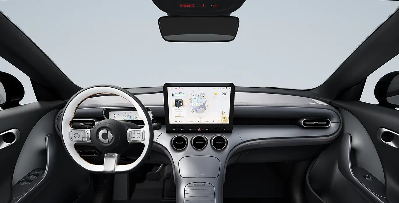Smart 3 Pro interior delantera | Avanti Renting