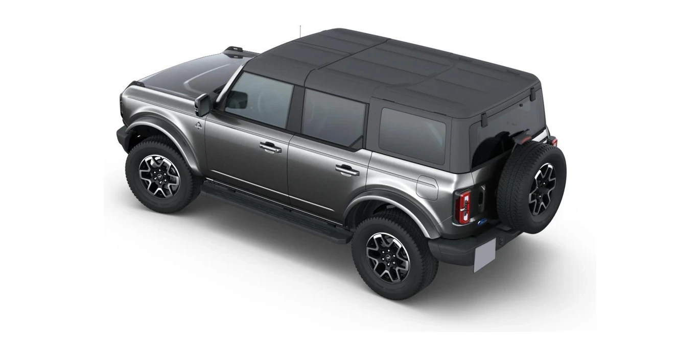 Ford Bronco Outer Banks 2.7 EcoBoost 335cv Automatico 4x4 trasera gris carbonized | Avanti Renting