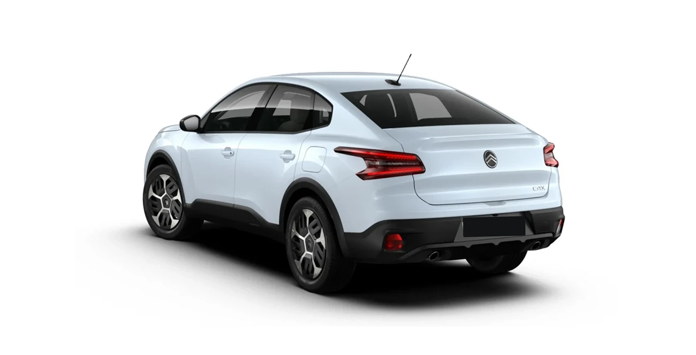 CITROEN C4 X Hybrid 145 Business Edition trasera blanco | Avanti Renting