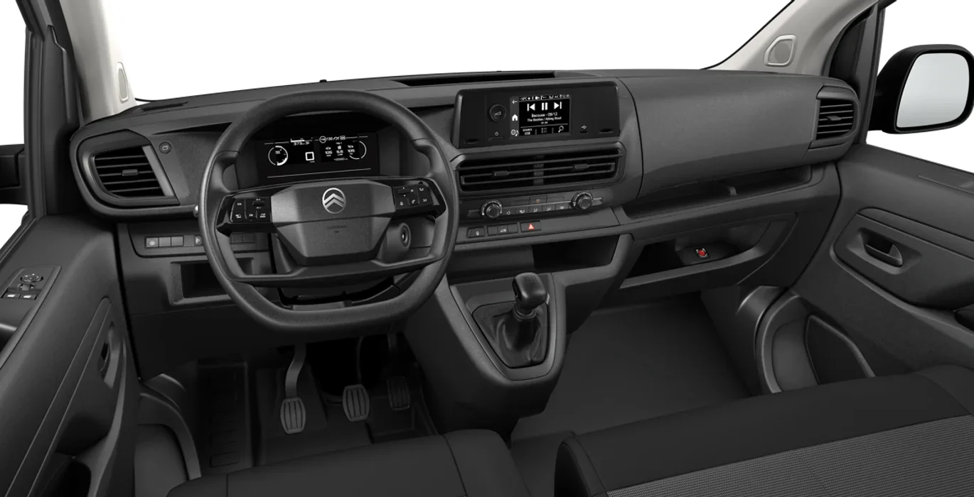 CITROEN Jumpy Doble Cabina Plegable Talla M BlueHDi 120 SS interior delantera | Avanti Renting