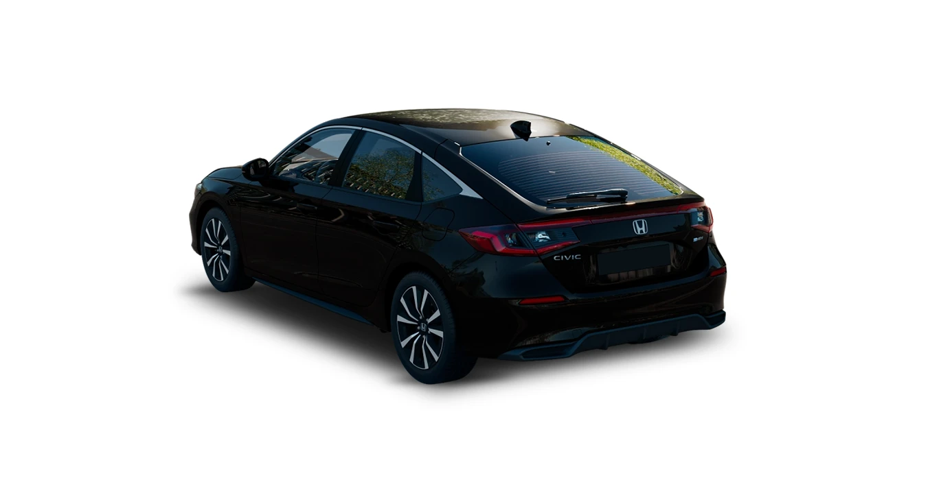 HONDA Civic 2.0 i MMD Elegance 184CV trasera negro | Avanti Renting