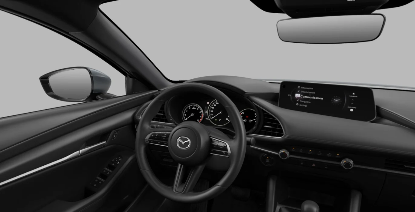 Mazda 3 e SKYACTIV 140CV Automatico Prime Line 2wd interior delantera II | Avanti Renting