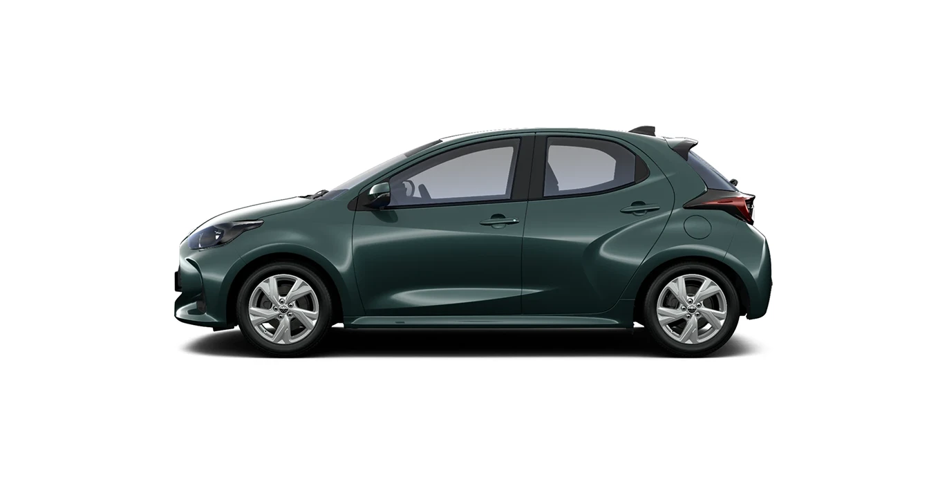 Toyota Yaris 120H 116CV Active 2 Toyota Yaris 120H 116CV Active II lateral verde everest 1 | Avanti Renting